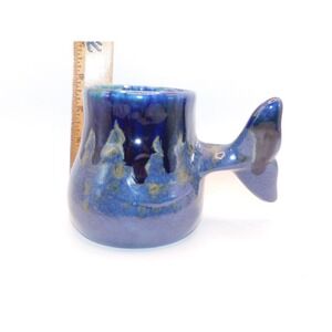 Wylee Dolphin Tail Mug Blue  Fish Tail